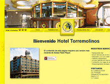 Tablet Screenshot of hotelrestaurantetorremolinos.com